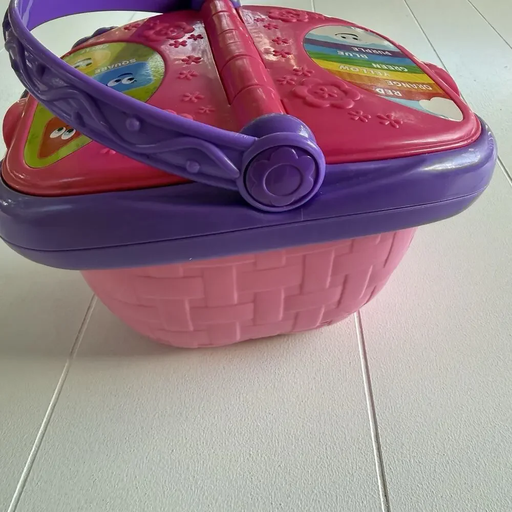 Leap Frog Pink Picnic Basket Toy Working Buttons and Music Basket Only